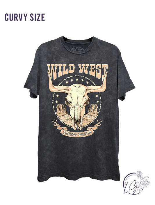 Curvy Wild West Desert Roads Graphic Top