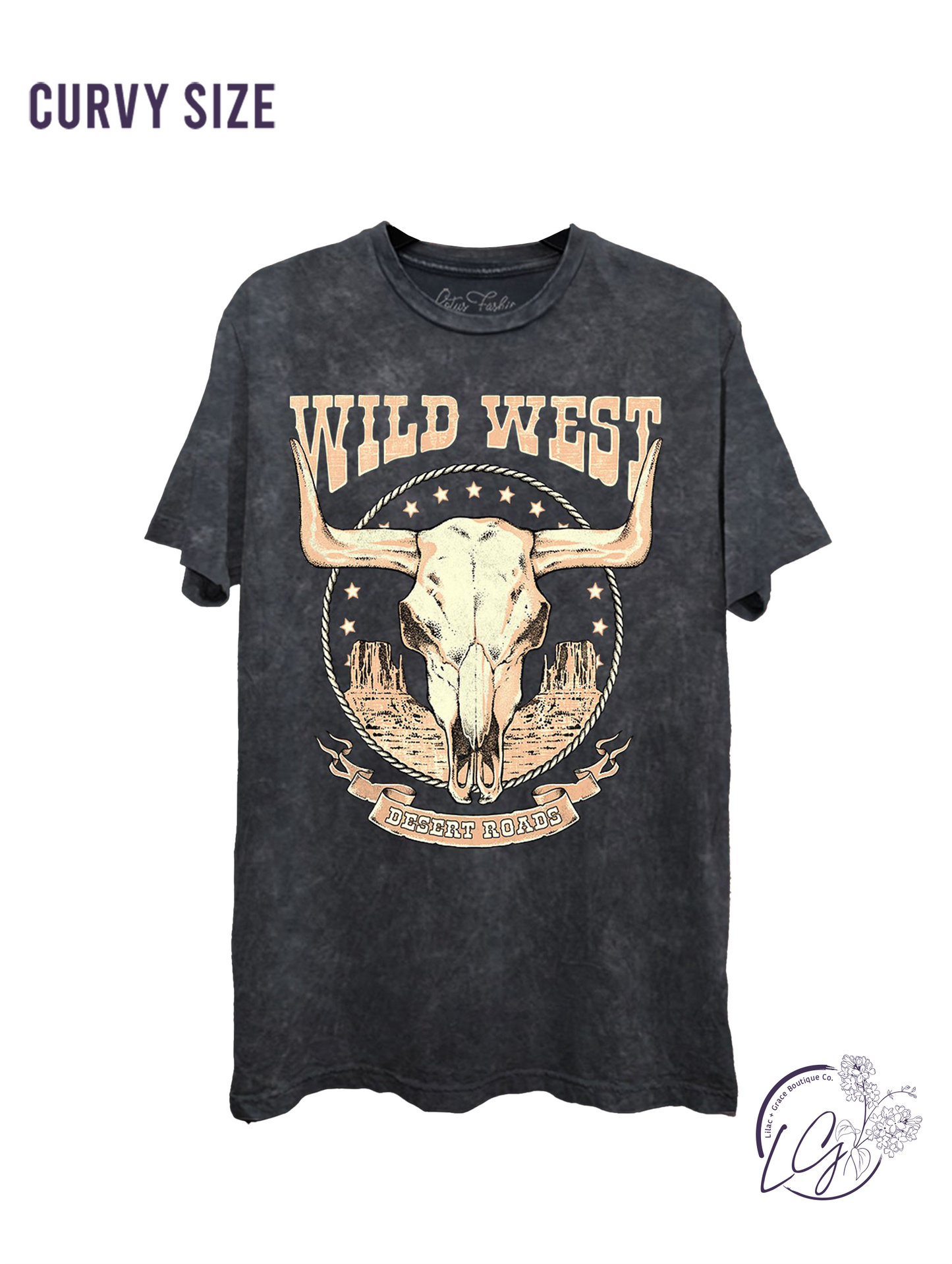 Curvy Wild West Desert Roads Graphic Top