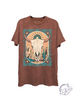 Western Cow Skull Graphic Top