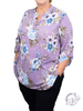 Curvy Lavender Print Lizzy Top