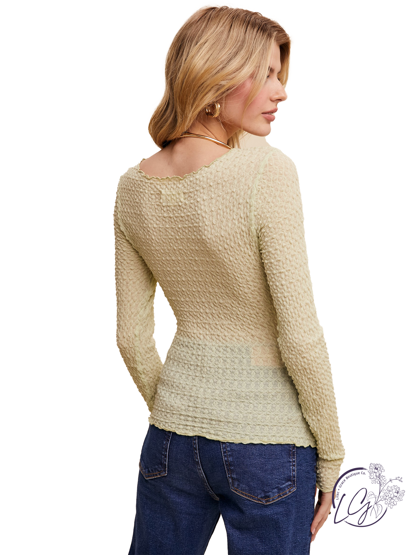 Finely Gathered Grace Top