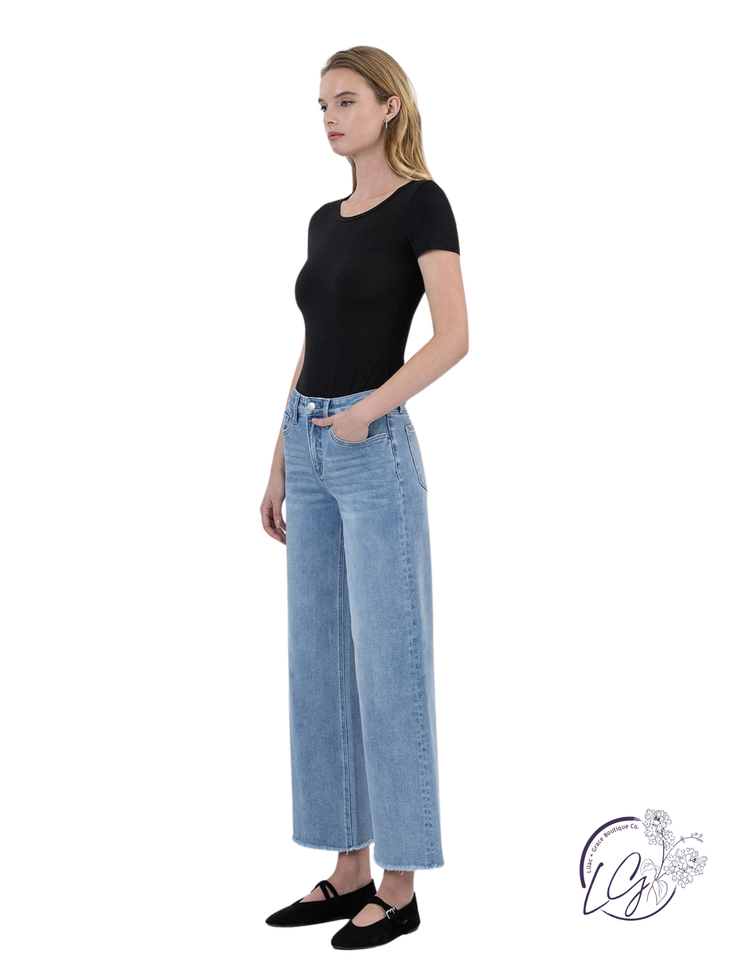 Cecilia High Rise Ankle Wide Leg by Lovervet
