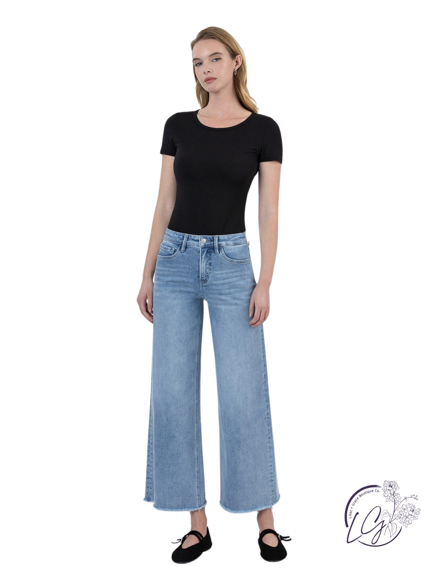 Cecilia High Rise Ankle Wide Leg by Lovervet
