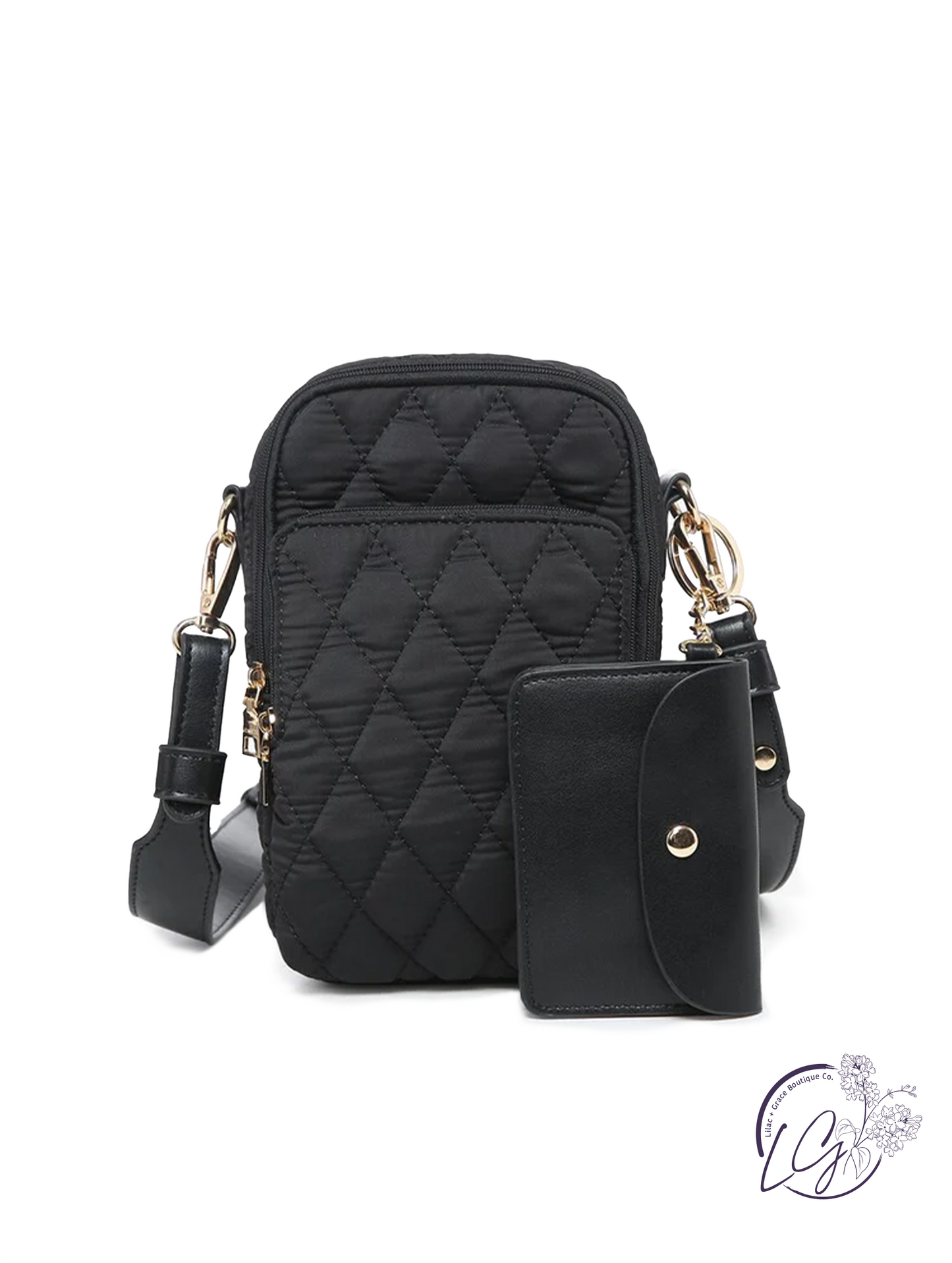 Parker Vegan Quilted Crossbody