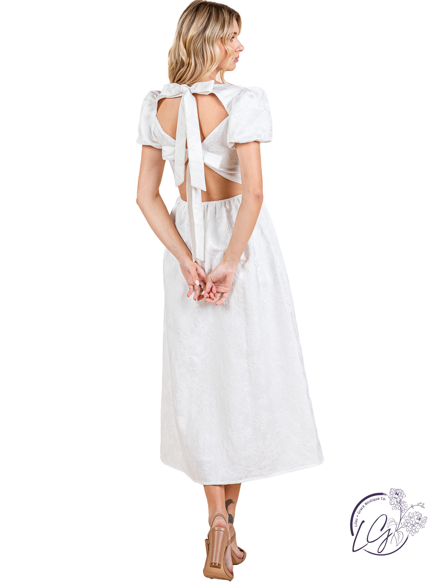 Wildstitch Open Back Midi Dress