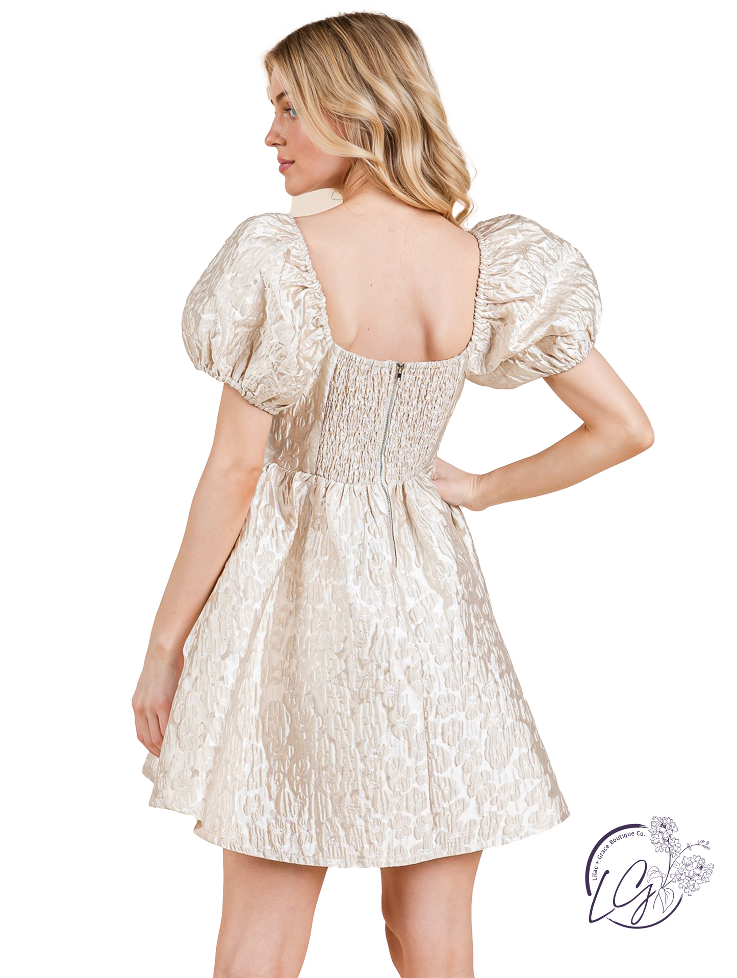 Emberloom Jacquard Mini Dress