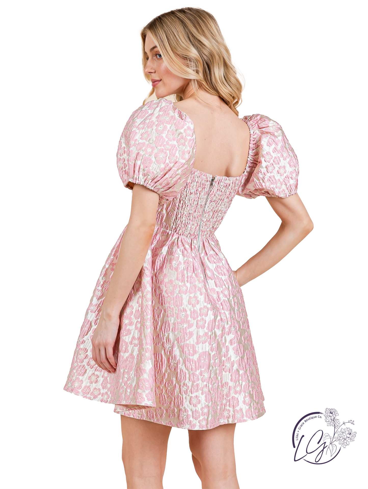 Emberloom Jacquard Mini Dress