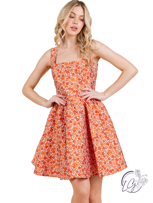 Springwoven Jacquard Mini Dress