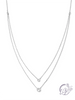 Double Layer Appeal Framed CZ Necklace