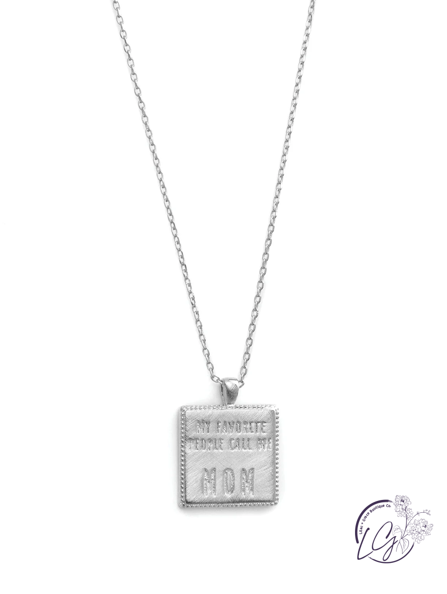 Call Me Mom Necklace