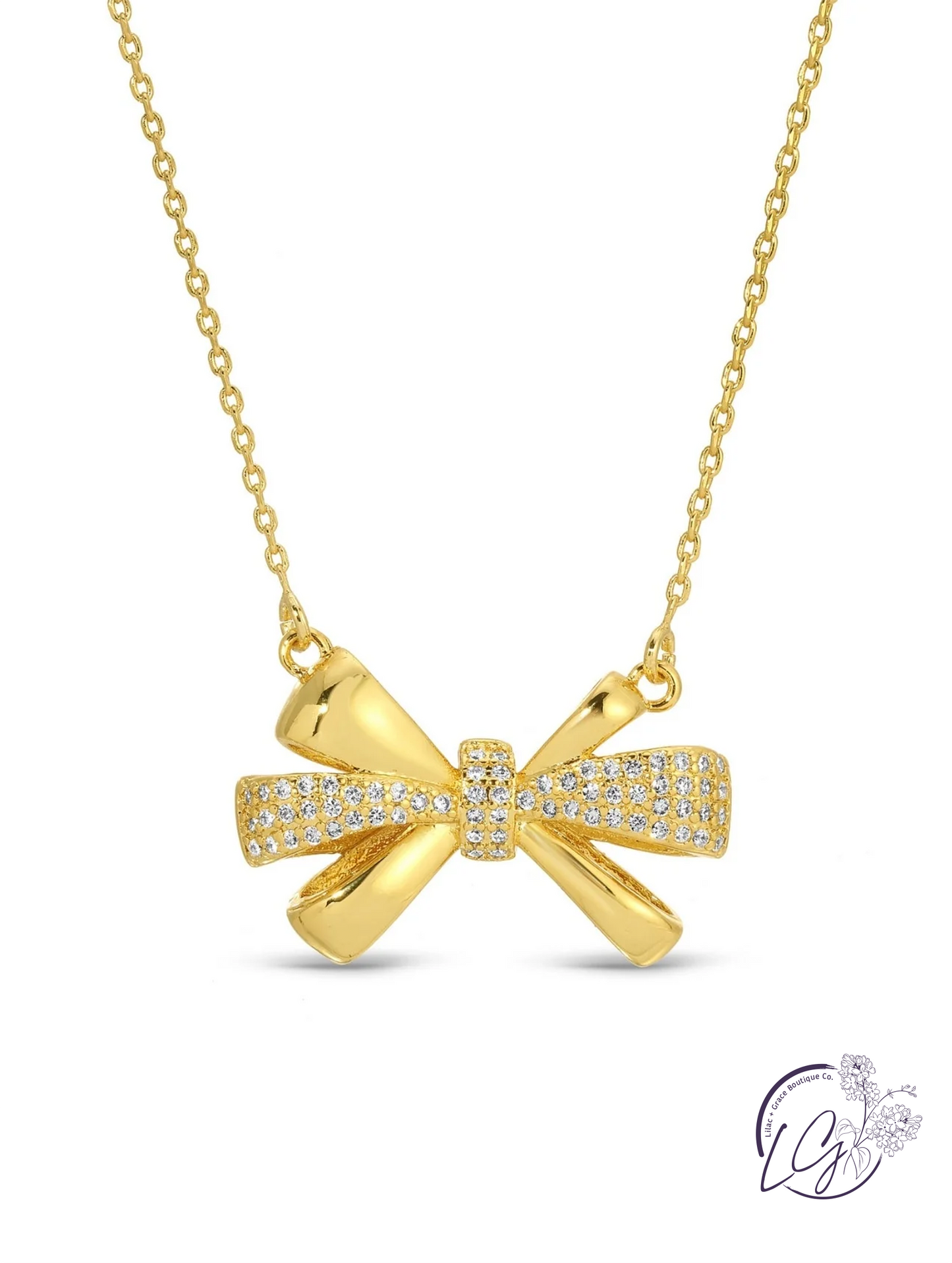 Bow Pendant Necklace