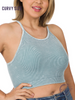 Curvy Fitness Washed Sport Bra