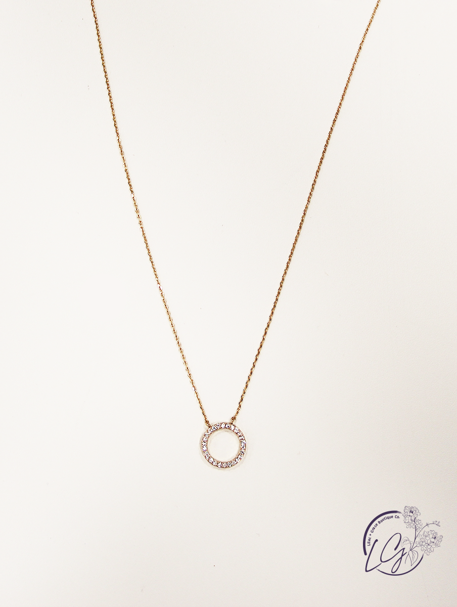 Open Pave Necklace