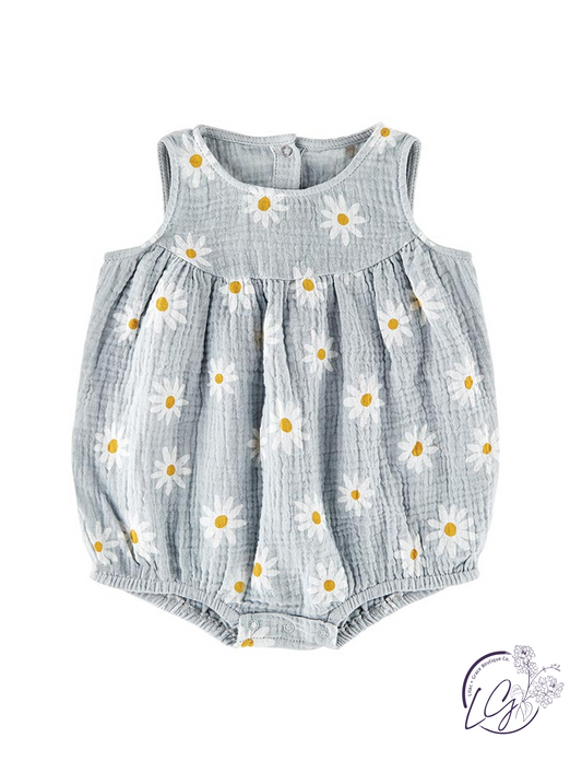 Skip Through Daisies Sleeveless Romper