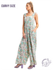 Curvy Meadow Muse Back-Tied Jumpsuit