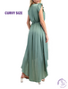 Curvy Classic Elegance High-Low Maxi Dress