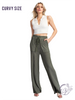 Curvy Fieldline Texture Drawstring Pants