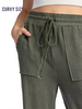 Curvy Fieldline Texture Drawstring Pants