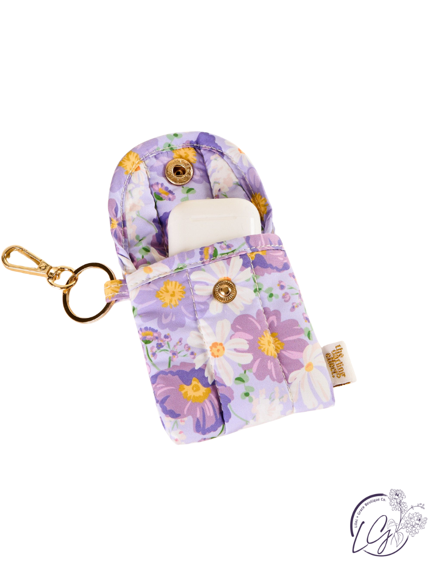 Puffy Earbud Case Keychain