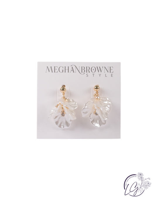 Pookie White Earrings