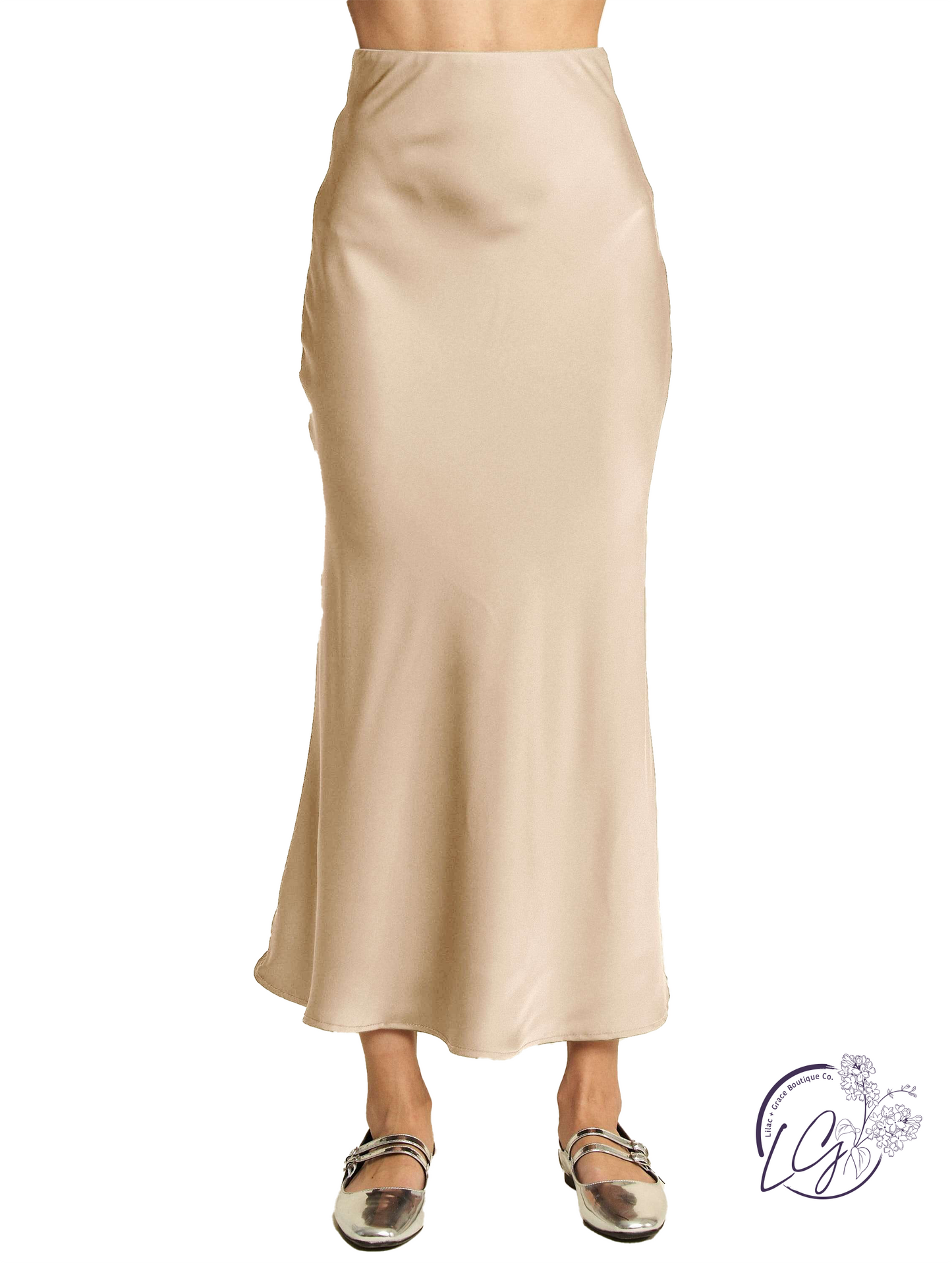 City Stroll Sleek Midi Skirt