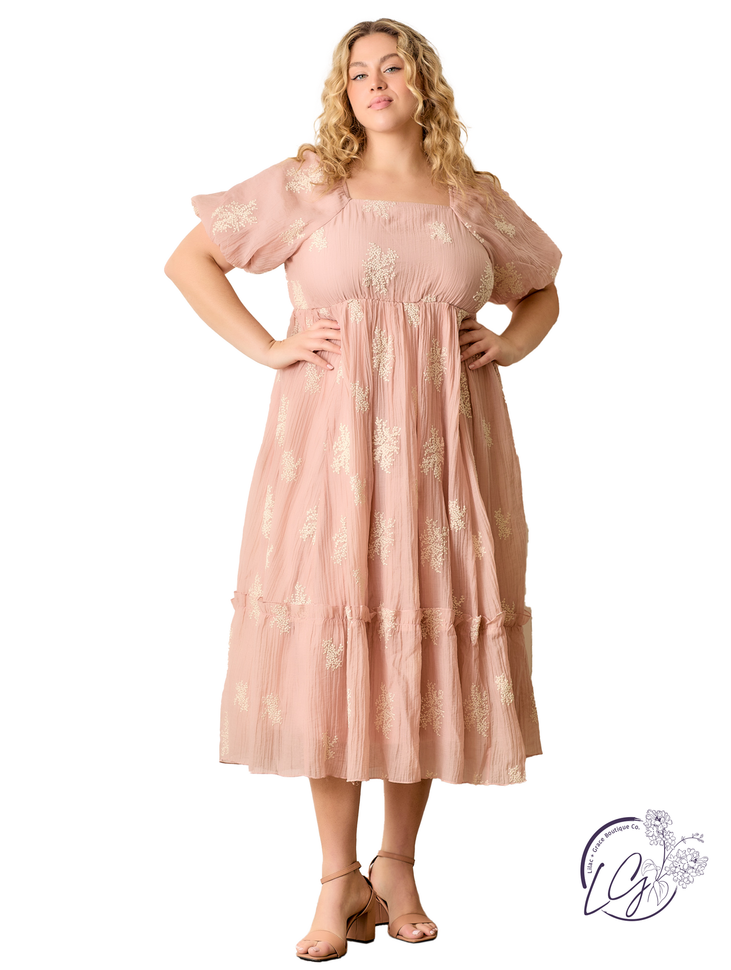 Curvy Barefoot On Soft Grass Dress