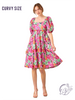 Curvy Tea Glows In Sunlight Dress
