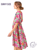 Curvy Tea Glows In Sunlight Dress