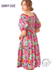 Curvy Tea Glows In Sunlight Dress