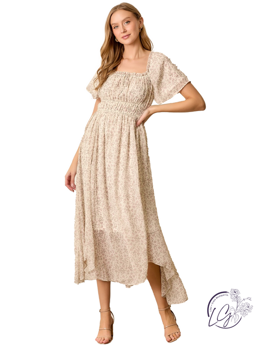 Roselight Echo Floral Midi Dress