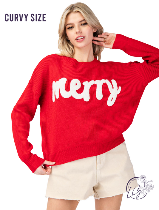 Curvy Merry Sweater