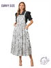 Curvy Woven Hues Dance Skirtall