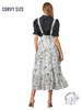 Curvy Woven Hues Dance Skirtall