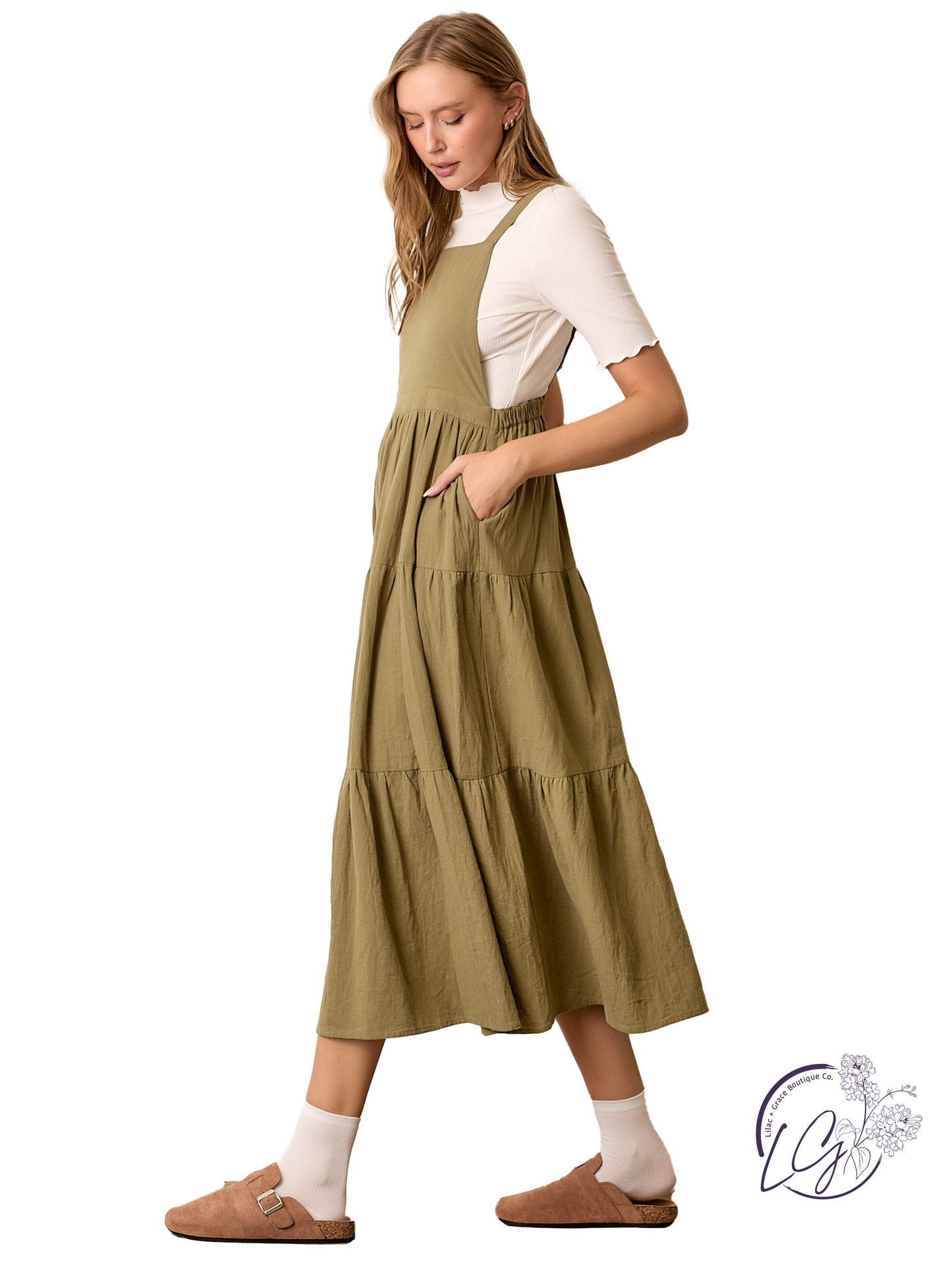 Sunday Layers Overall Dress