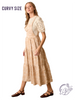 Curvy Woven Hues Dance Skirtall