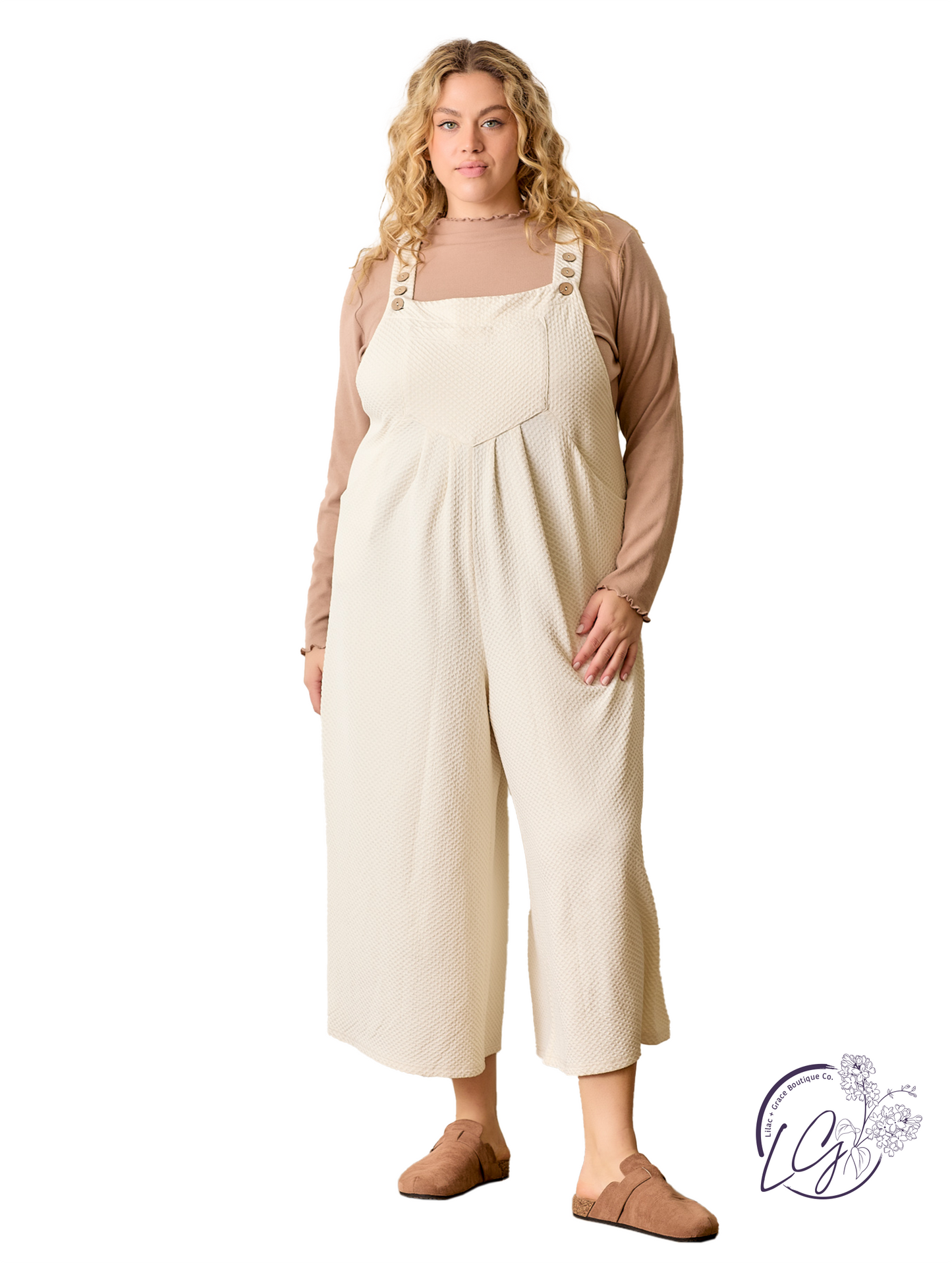 Curvy Wild Grass Whispers Jumpsuit