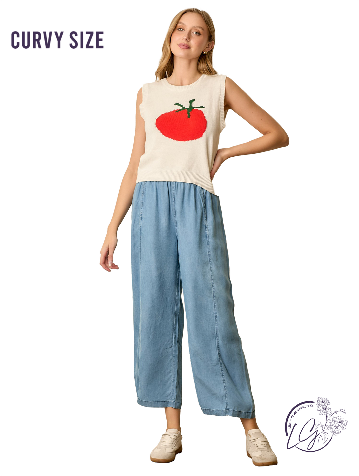 Curvy Faded Blue Shines Pants