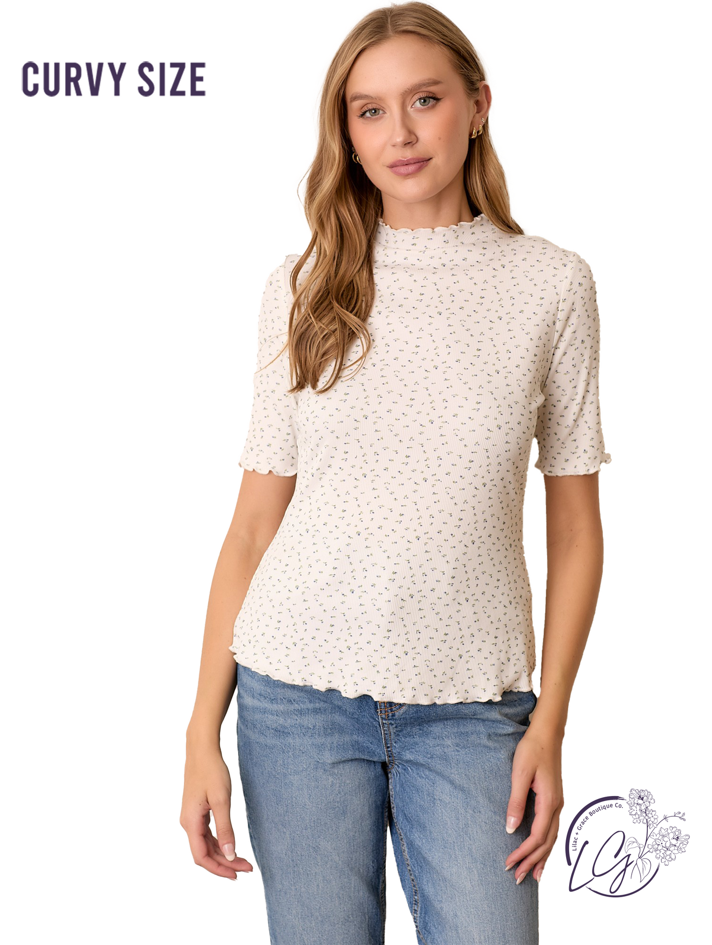 Curvy Frame Flora Top