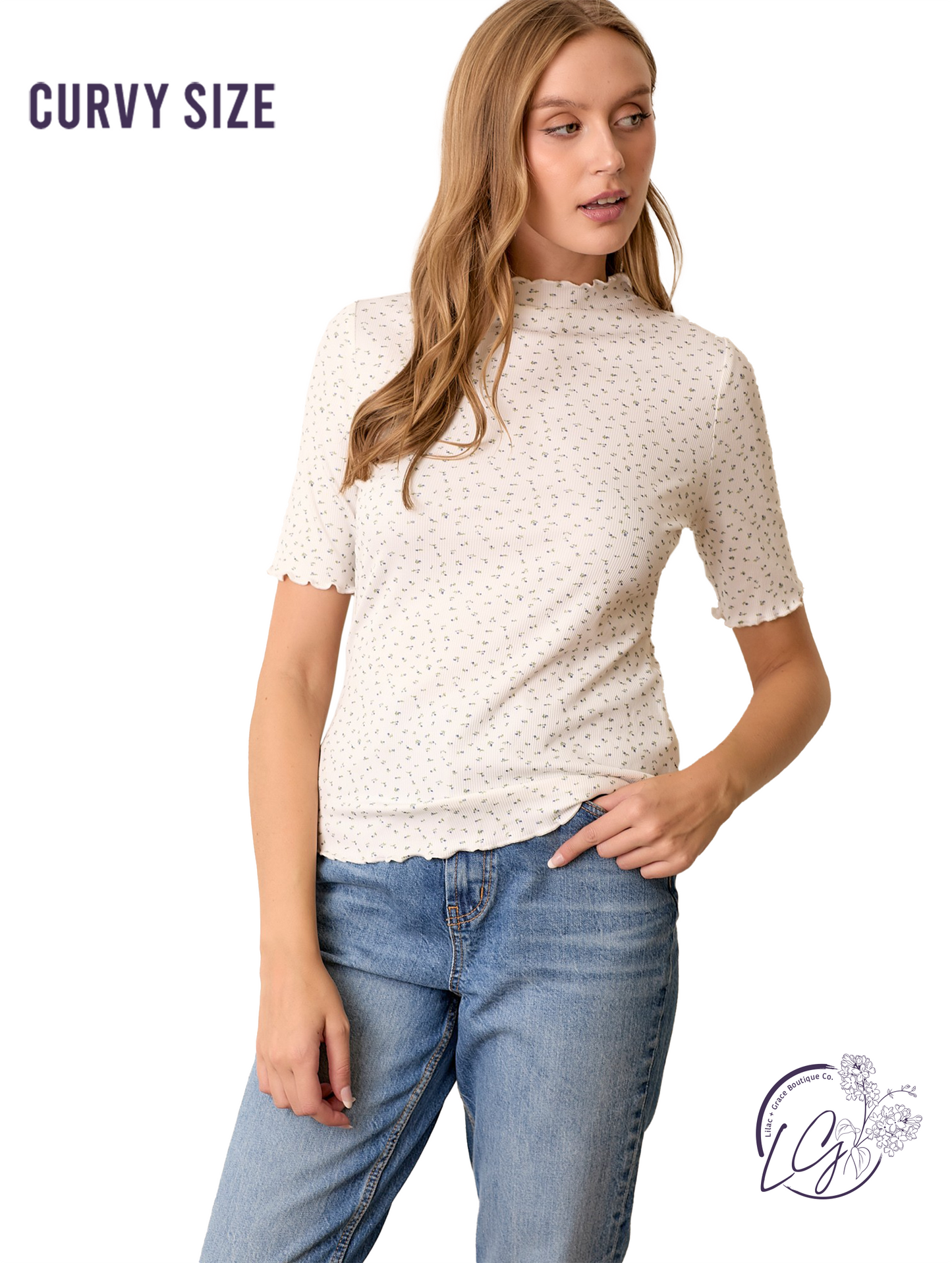 Curvy Frame Flora Top