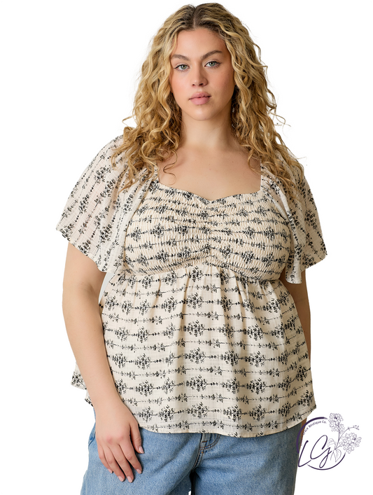 Curvy Dawn Wreaks With Warmth Top