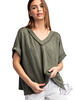 Sunfield Texture V-Neck Top