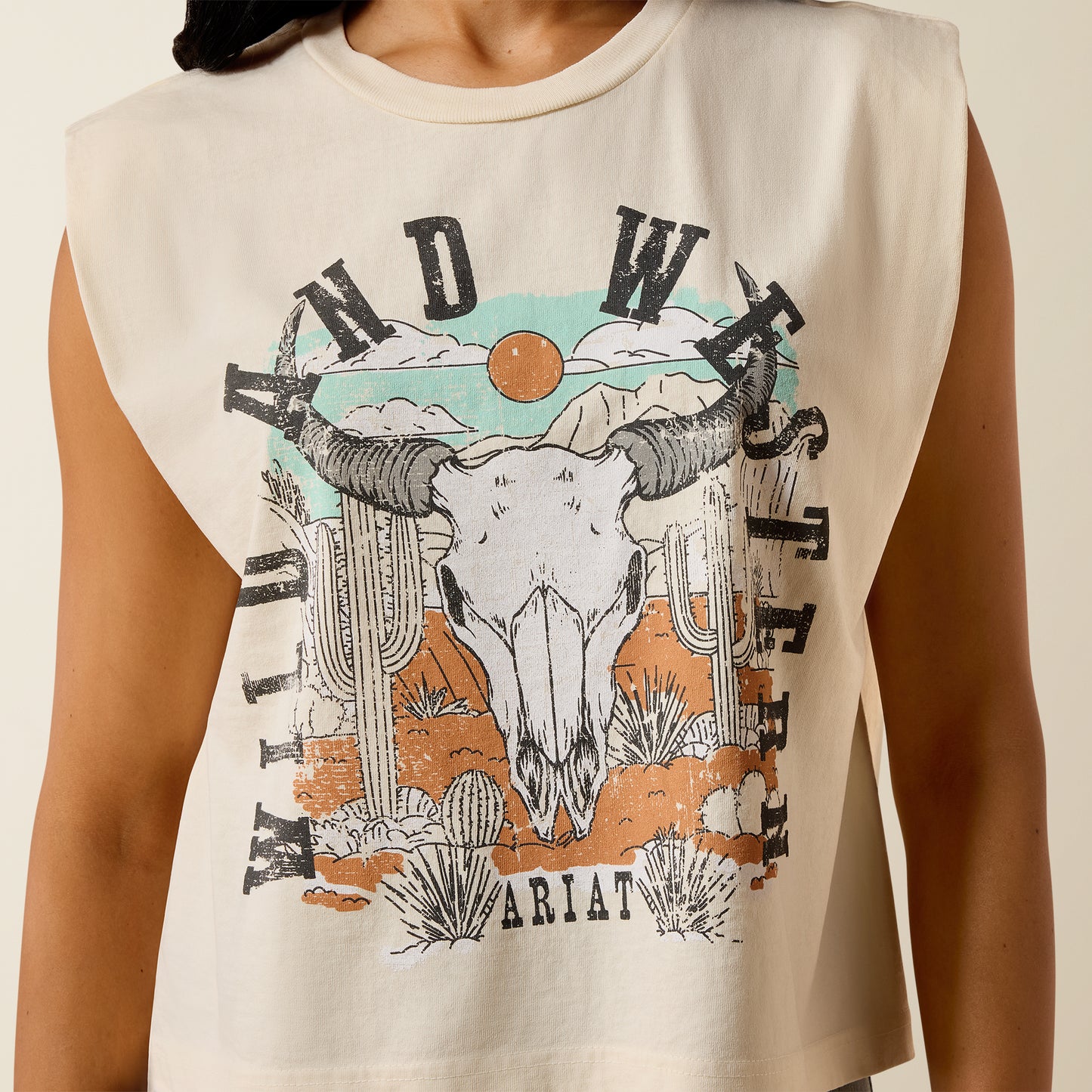 Ariat Steer Skull Landscape T-Shirt