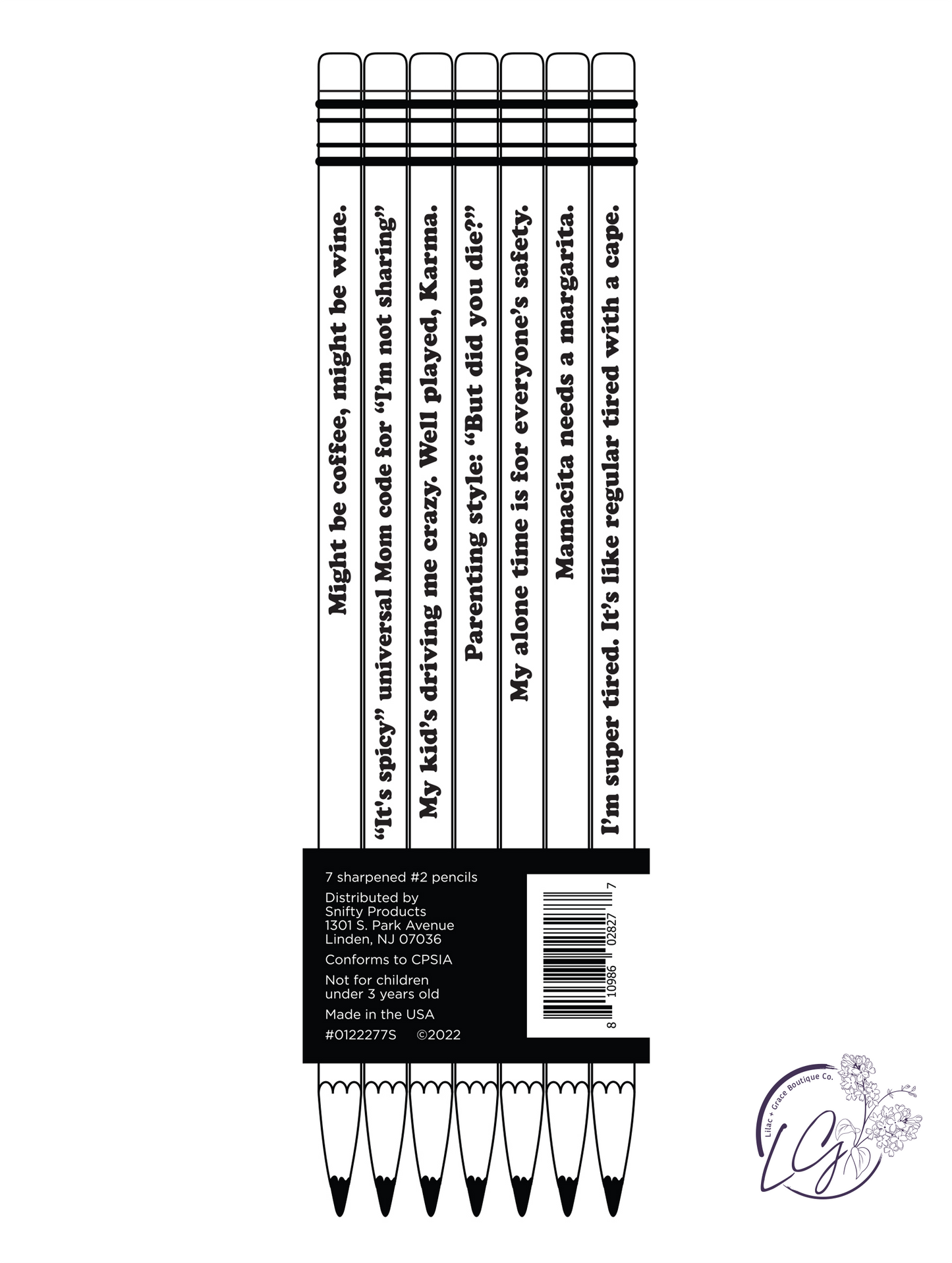 Mom Life Pencil Set