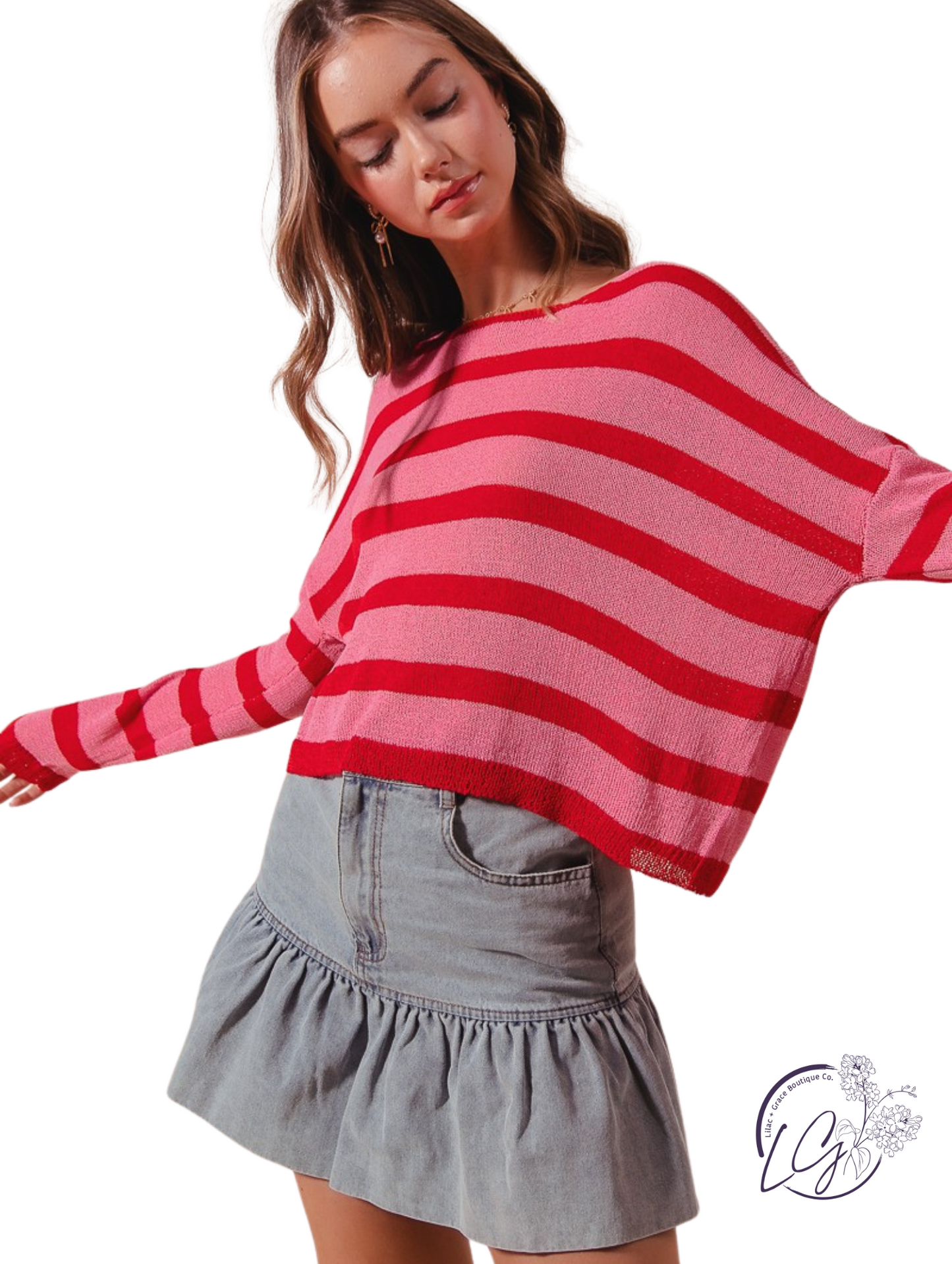 Sweetheart Stripes Sweater