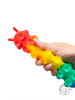 Light Up Suction Push Popper Rainbow Caterpillar