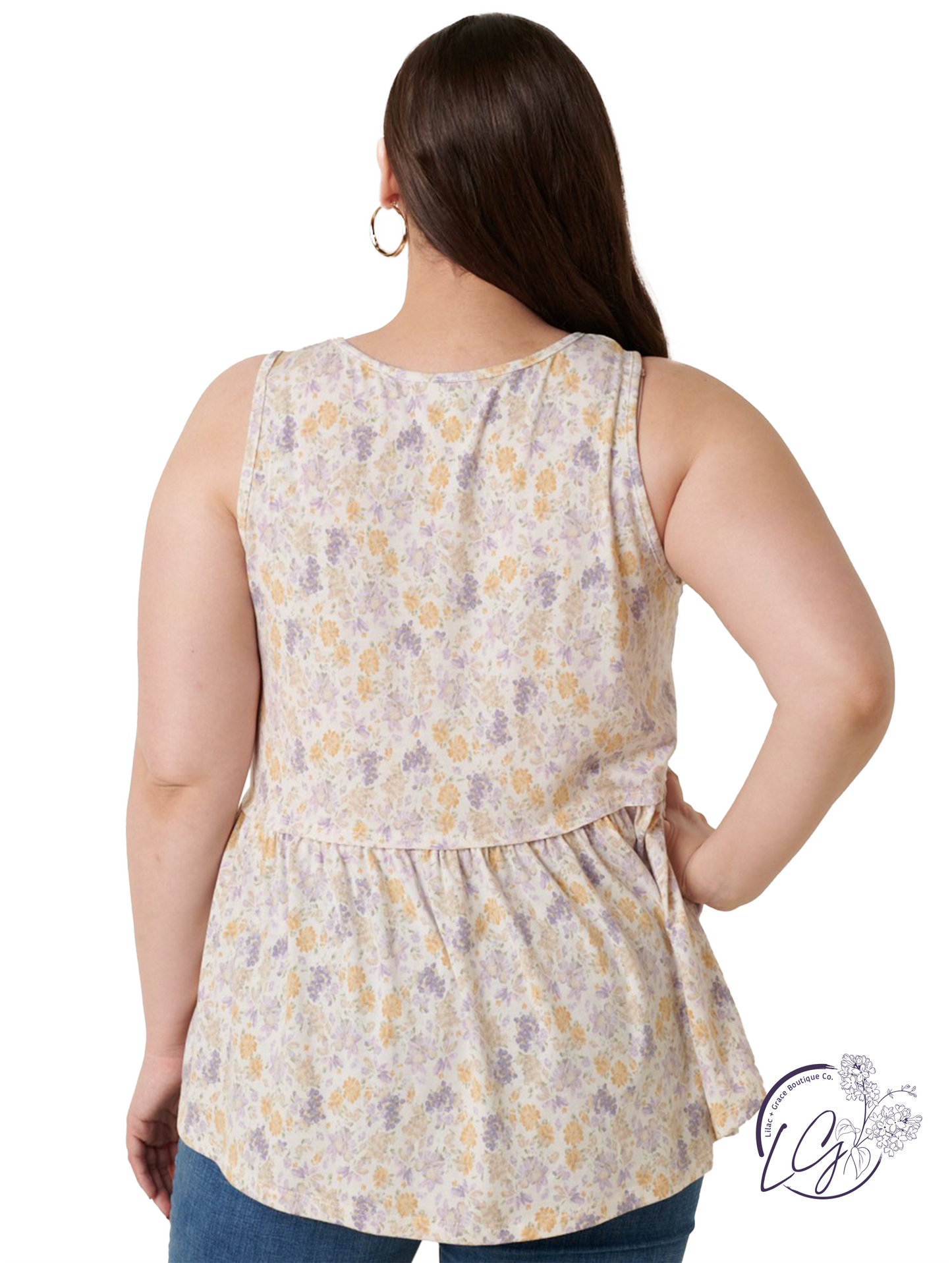 Curvy Just Being Here Babydoll Top