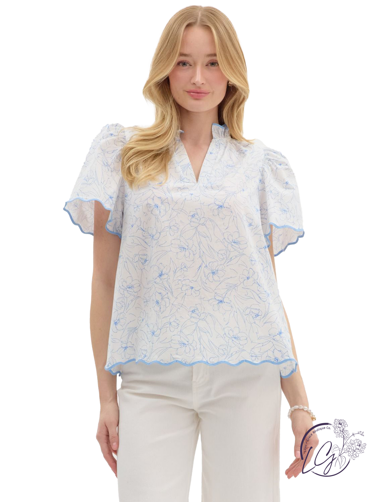 Laced In Air Trim Top