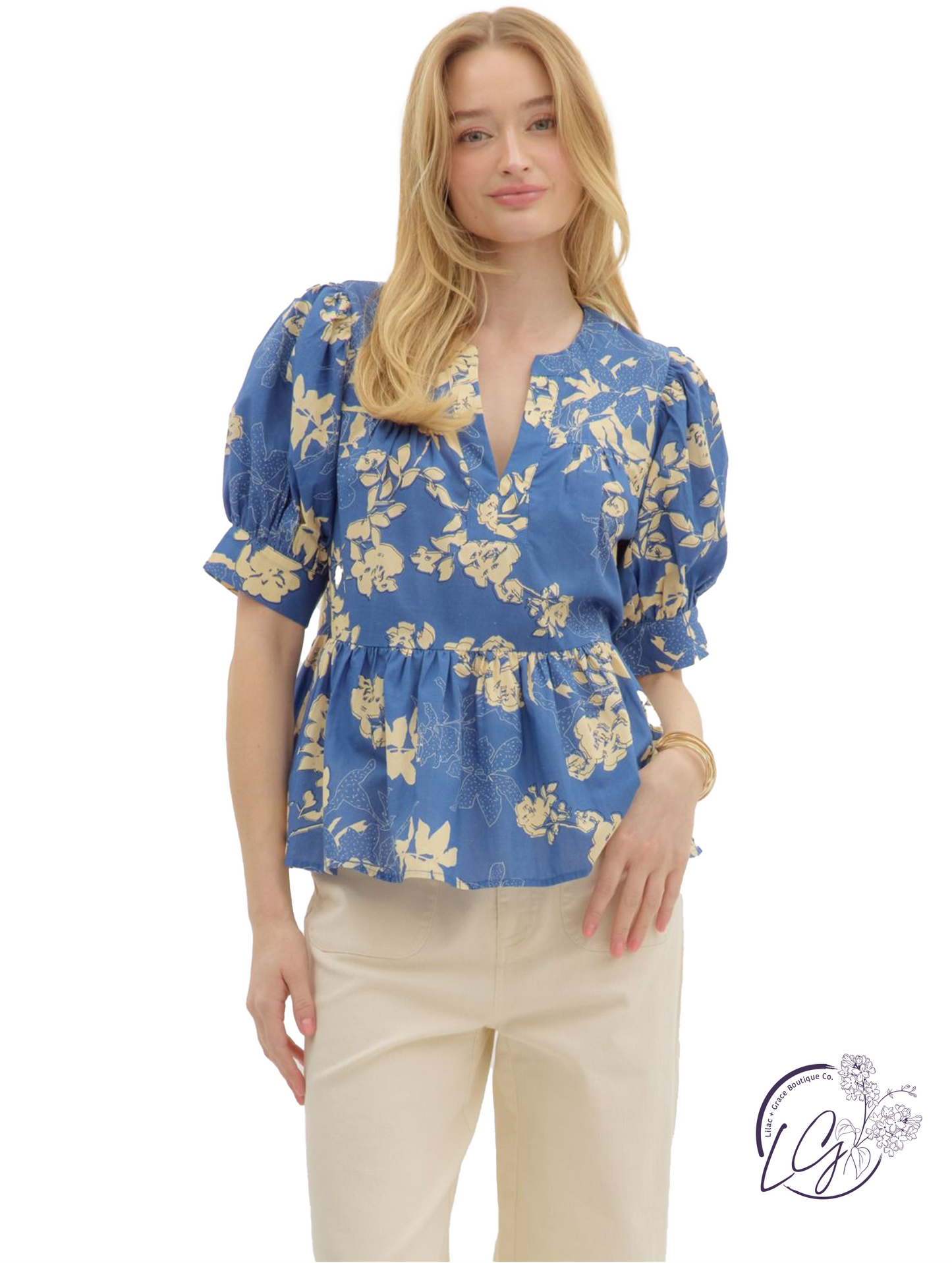 Echoing Leaf Pullover Top