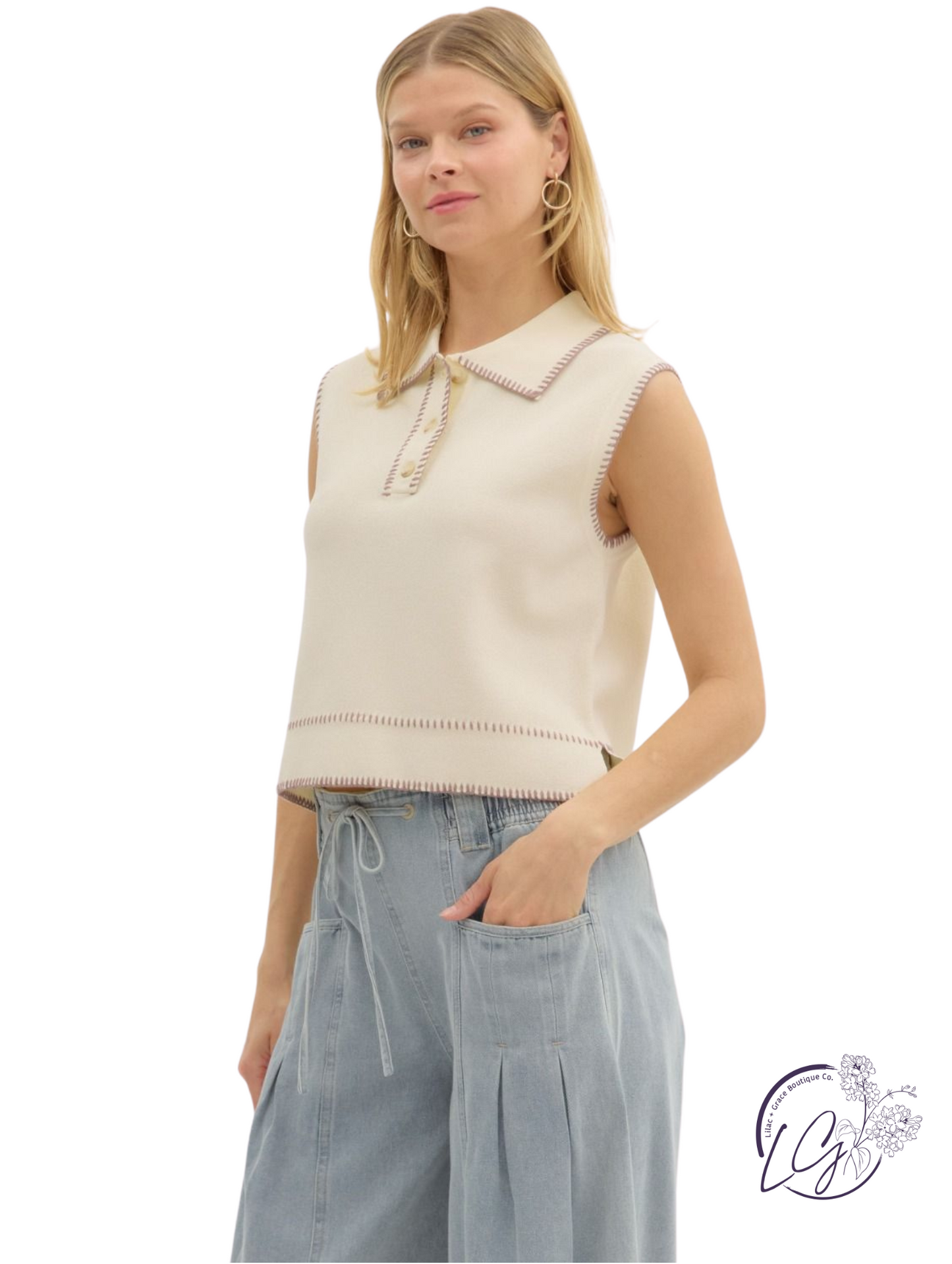 Hold Me Closer Sleeveless Sweater