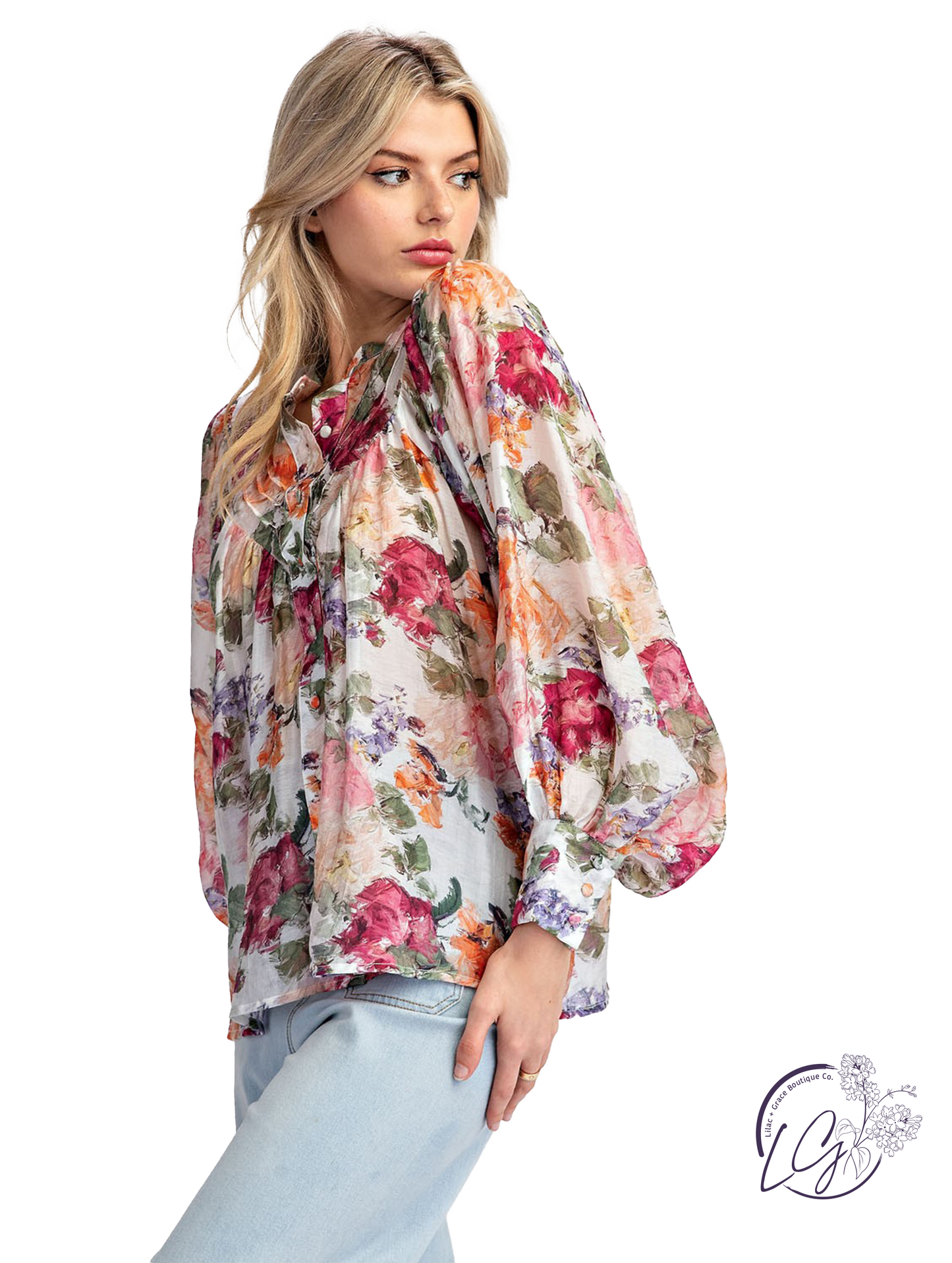 Faded Gardenlight Blouse Top